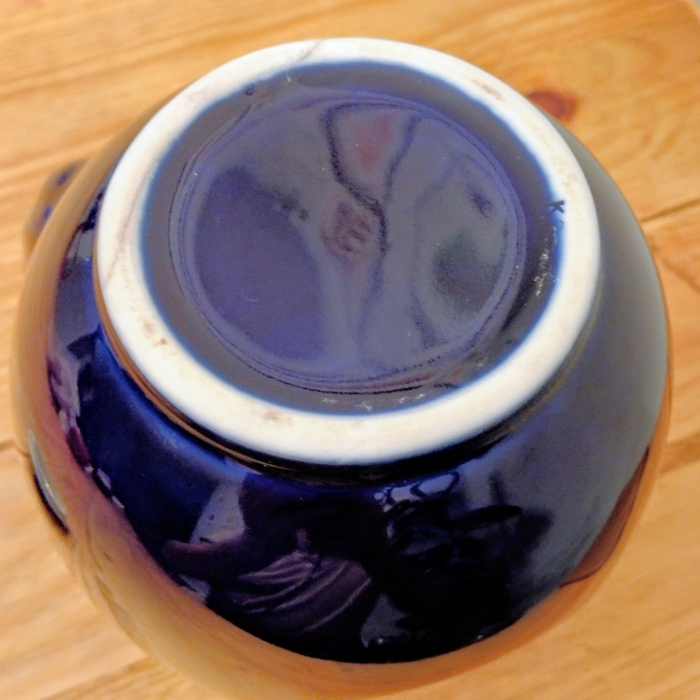 Vintage Hall Aeroflow Sundial Teapot Cobalt Blue 6 Cup USA - Picture 8 of 13